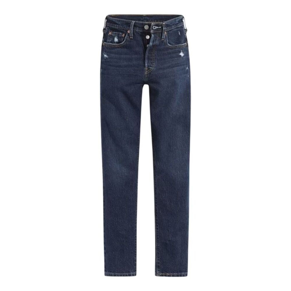 Levis Womens/Ladies 501 Cotton Skinny Jeans / Dark Blue